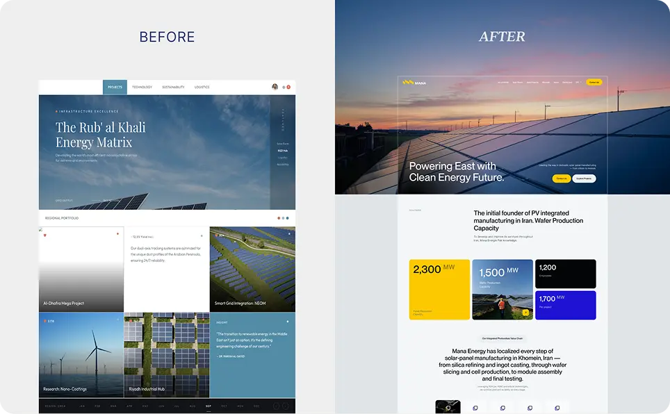 Enterprise design case study — before-and-after conversion path redesign
