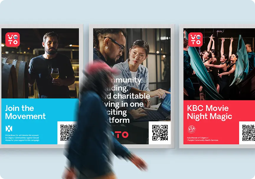 duck.design subscription project — VOTO poster campaign