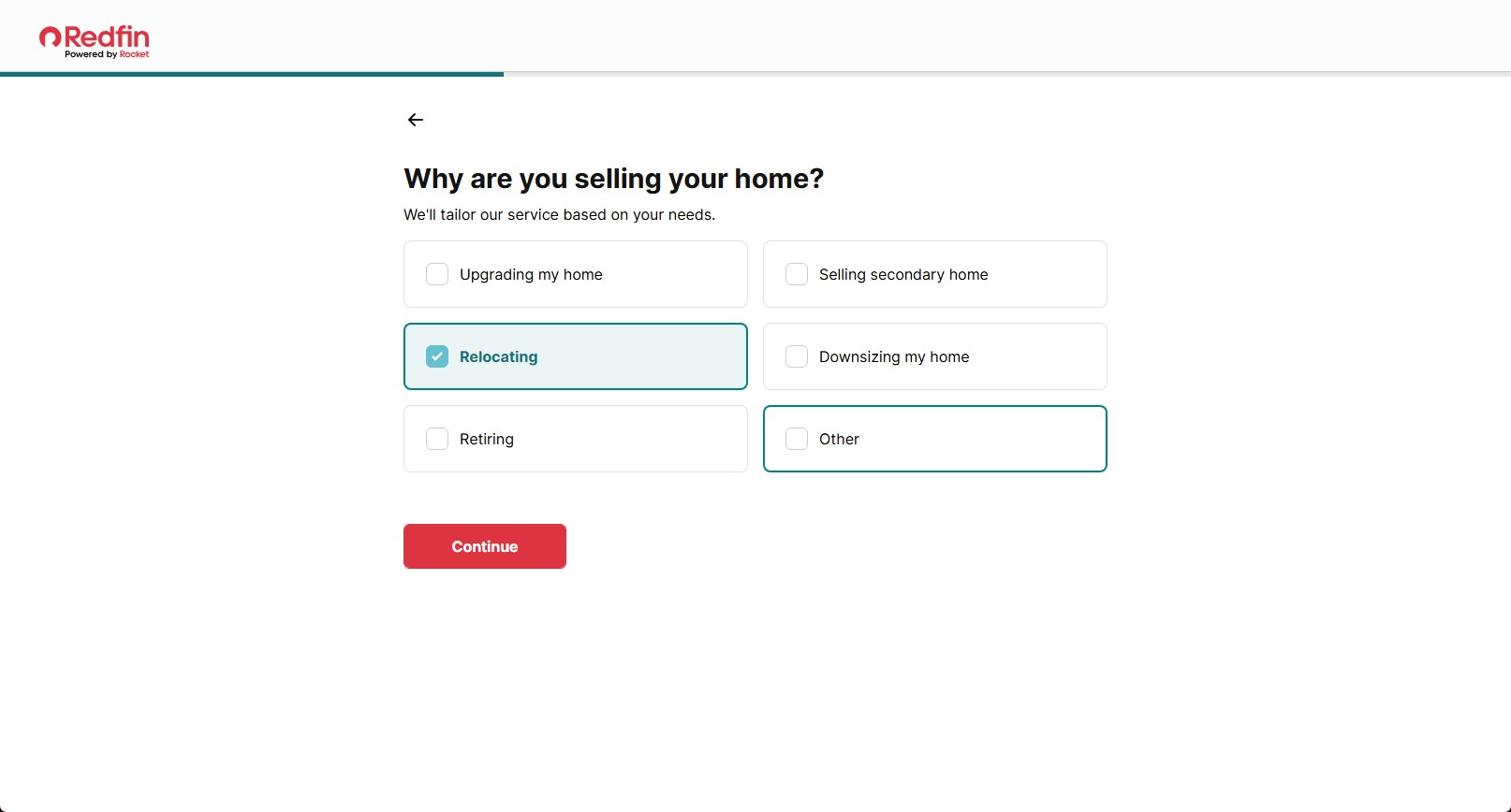 Redfin form